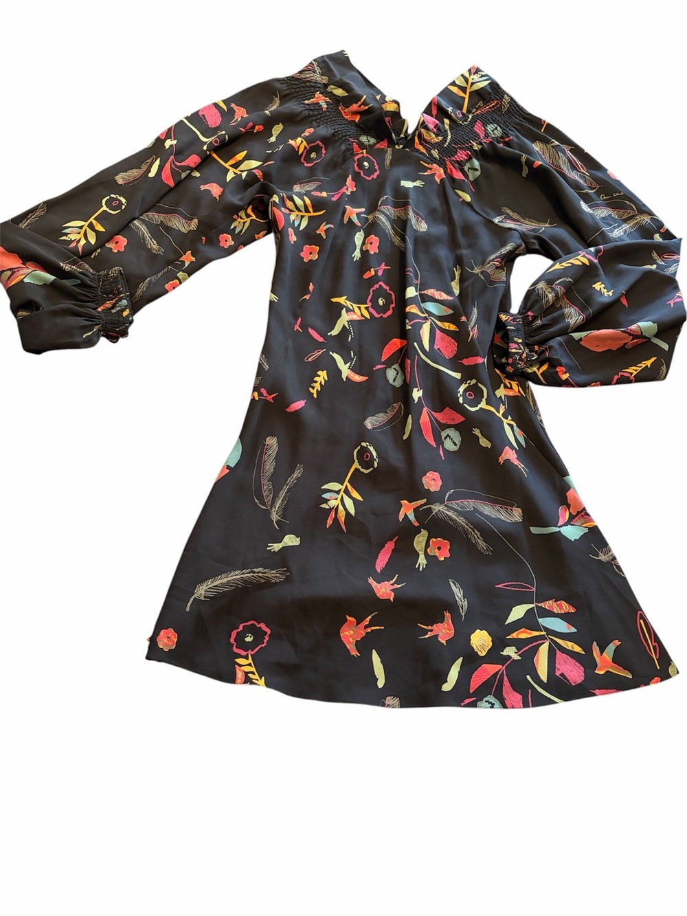 Modern Ossie Clark  Silk Printed Dress